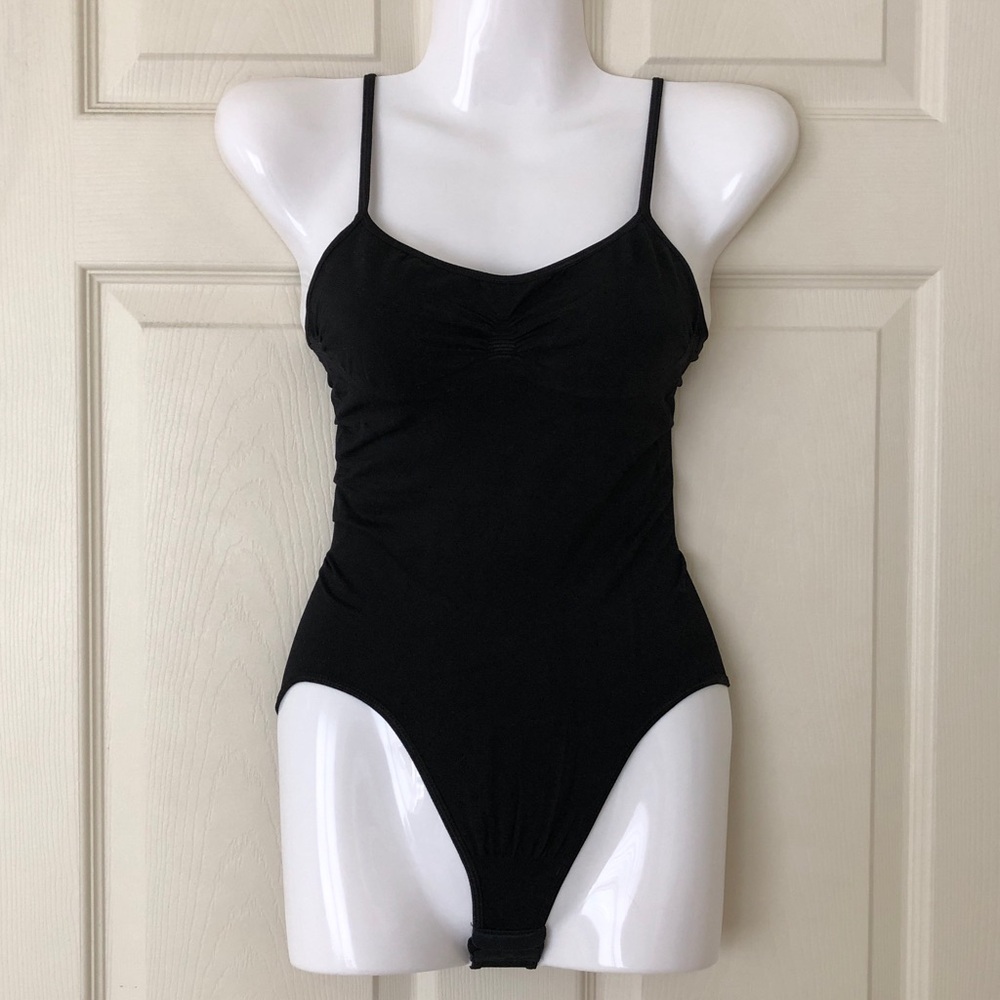 NWOT Maidenform Black Bodysuit Nylon/Spandex Blend Size 38B/38C